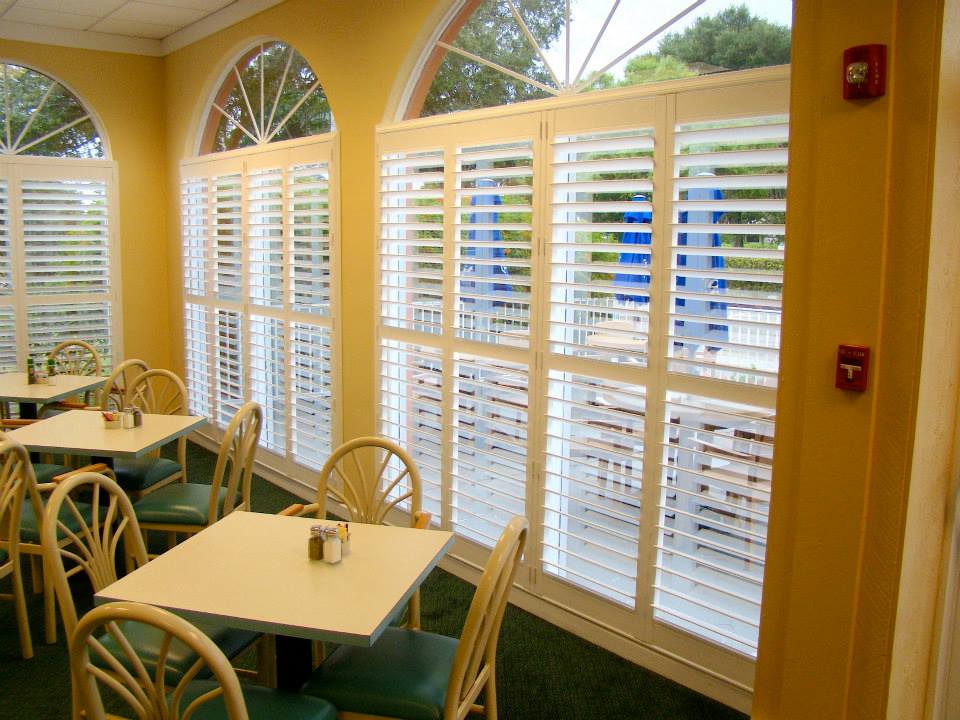 Shutters in Clubhouse by B&G Window Fashions